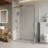 Душевой уголок Belbagno LUCE-AH-1-140/80-C-Cr профиль хром, стекло прозрачное, 140x80x195