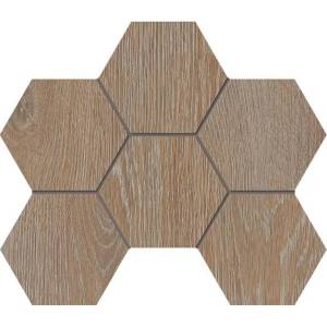 Мозаика Estima Kraft Wood 70432 Mosaic/KW01_NR/25x28.5x10/Hexagon Rusty Beige Hexagon 25x28.5