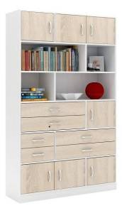 Шкаф комбинированный МФ Мастер Либерти-61 Либерти-61-БТ-ДС белый / дуб сонома