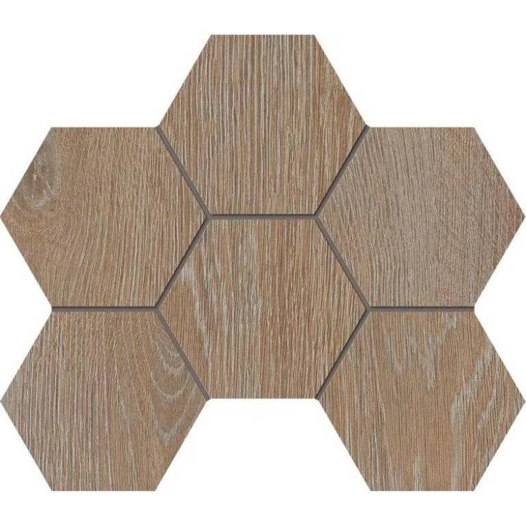 Мозаика Estima Kraft Wood 70432 Mosaic/KW01_NR/25x28.5x10/Hexagon Rusty Beige Hexagon 25x28.5