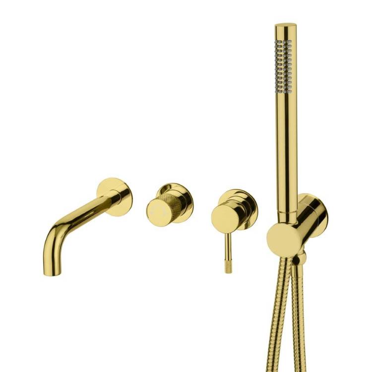 Душевой комплект Boheme Uno 464-3-G Gold