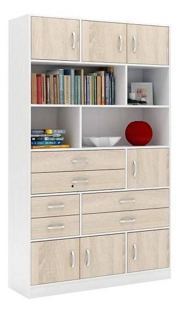 Шкаф комбинированный МФ Мастер Либерти-61 Либерти-61-БТ-ДС белый / дуб сонома