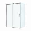Душевой уголок BelBagno SOFT_CLOSE-2-AH-1-150/100-C-GM профиль оружейная сталь, стекло прозрачное, 150x100x200