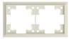 Двухместная рамка Rikett Classic 35920 MC кремовый сатин