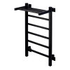 Полотенцесушитель электрический Comfysan Marte-K 012571 EC-6 80/40 с полкой, черный матовый