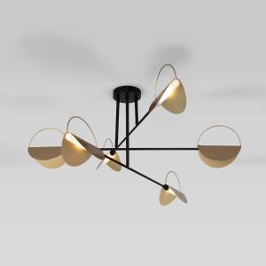 Потолочный светильник Eurosvet Grazia 70148/6 черный/золото Smart