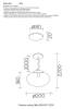 Подвесной светильник Crystal Lux Malaga SP1 D200 Cooper фото 2