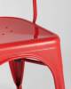 Набор из 6 стульев Stool Group Tolix YD-H440B LG-03 X6 красный глянцевый фото 10