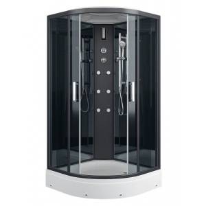 Душевая кабина Erlit ER570917-C24-RUS профиль черный, стекло тонированное, 90x90x210
