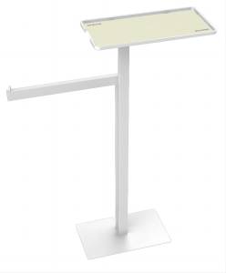 Стойка Boheme 10952-MW с полкой и полотенцедержателем, Matt White