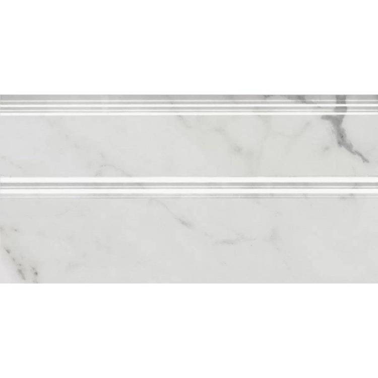 Плинтус Kerama Marazzi Коррер FMA033R Белый Глянцевый Обрезной 15x30