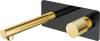Смеситель для раковины Boheme Stick 125-BG.2 С ВНУТРЕННЕЙ ЧАСТЬЮ, black, touch gold
