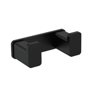 Крючок AQUAme Tivoli AQM7302MB двойной, черный матовый
