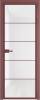 Межкомнатная дверь Profil Doors 5 AX цвет профиля Красный антрацит, стекло безопасное 6 мм белый триплекс 700x2000