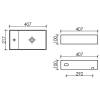 Рукомойник Ceramica Nova Element CN6051RMDH темный антрацит матовый фото 7