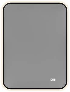 Зеркало Aquanet Контур 00367661 LED подсветка, подогрев, черное, 80x60