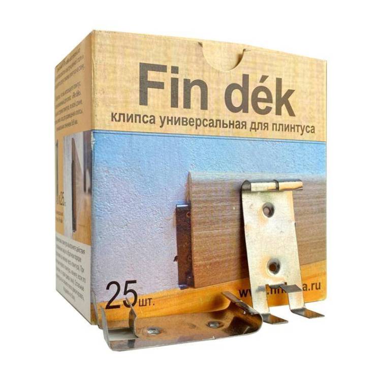 Крепления для плинтуса Finitura dekor Fin Dek (25 шт)