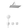 Душевой комплект Wasserkraft Saale A9551.266.146.254.328.156.155 с верхней душевой насадкой, белый, встраиваемый, с лейкой