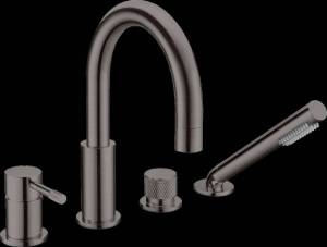 Смеситель для ванны Boheme Uno 460-GM gun metal