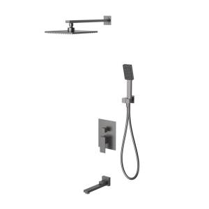 Душевой комплект Berges Wasserhaus Nardis 3S 071012 с поворотным изливом, черный