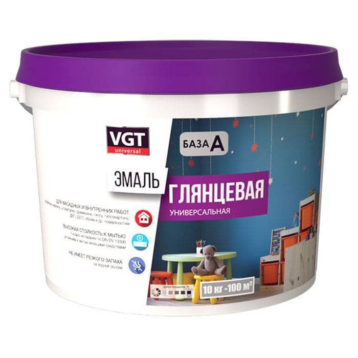 Эмаль универсальная VGT ВД-АК-1179 глянцевая мятная RAL 6019 2.5 кг