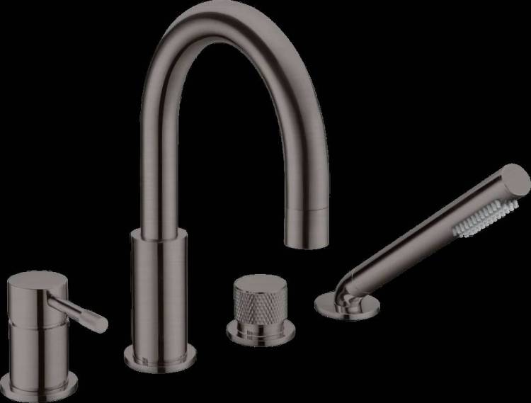 Смеситель для ванны Boheme Uno 460-GM gun metal