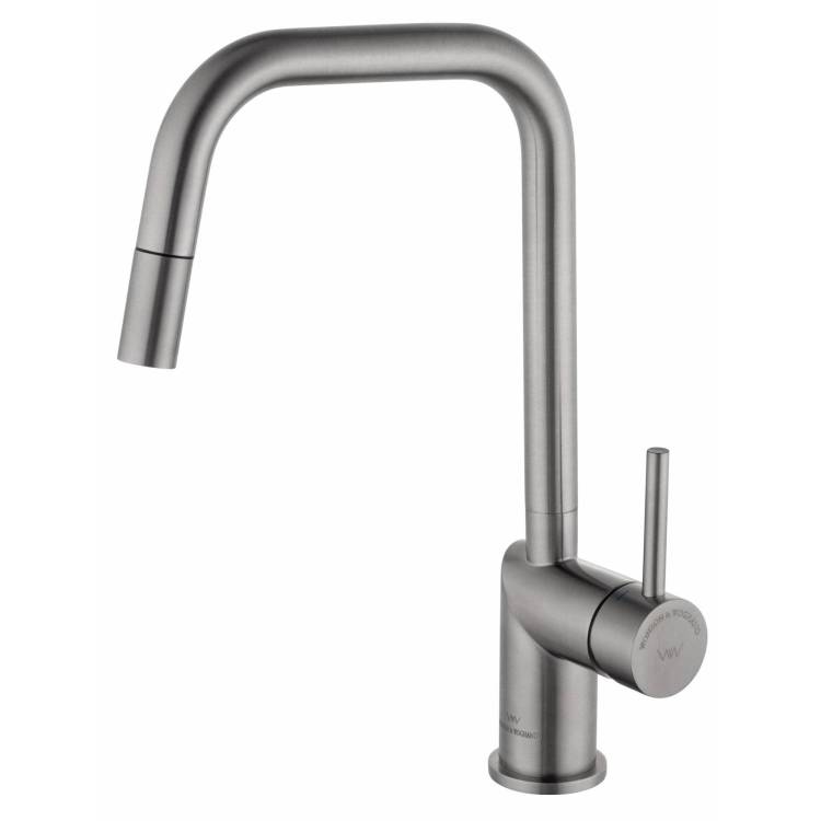 Смеситель для кухни Wonzon & Woghand WW-6018-BS брашированный никель