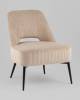 Кресло Stool Group Бостон vd-boston-cl-cream бежевый, велюр рельефный фото 2