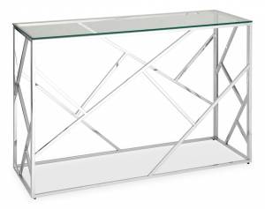 Стол туалетный Stool Group Арт Деко ECST-015 (120x40) сталь серебро