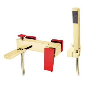 Смеситель для ванны Boheme Q 143-GR.2 Goldred.2