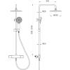 Душевая стойка beWash BV1TMSS6120 с термостатом, черный фото 5