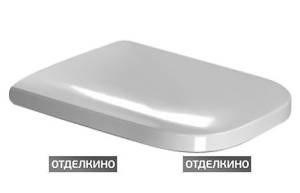 Крышка-сиденье Duravit Happy D.2 0064590000 с микролифтом, петли хром