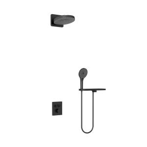 Душевой комплект Vincea Inspire VSFW-3I21MT1RMB черный матовый, встраиваемый, с термостатом