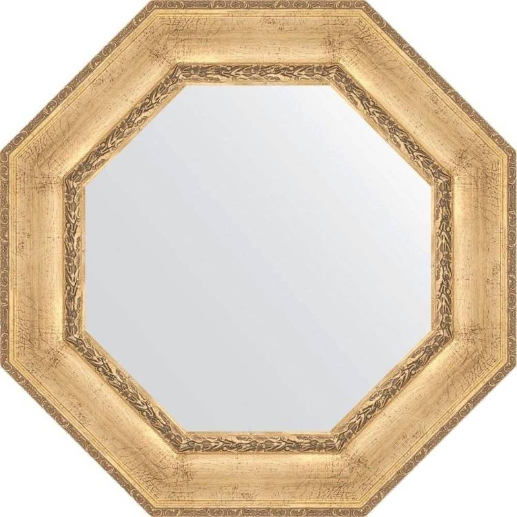 Зеркало Evoform Octagon BY 3671 73x73 см, состаренное серебро с орнаментом