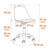 Кресло компьютерное Tetchair Tulip (mod.106-1) 21230 white (белый)/chrome (хром) фото 11
