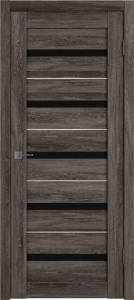 Межкомнатная дверь Владимирская Фабрика Дверей Atum Al 7 Terra Vellum стекло Black Gloss SM 800x2000