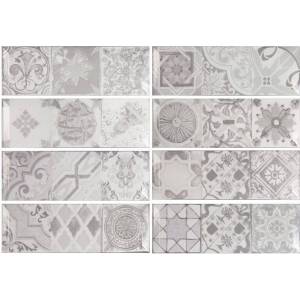 Декор Monopole Antique Gris Brillo Bisel 10x30