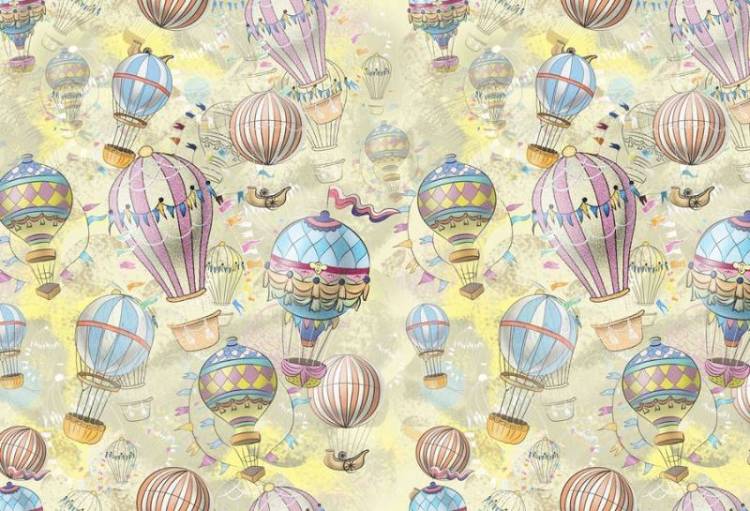 3D Фотообои Artegrafico «Невесомый полёт в солнечных лучах» KID-050 песок