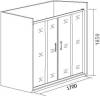Душевая дверь в нишу Good Door Latte WTW-TD-170-C-WE фото 5