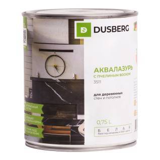Аквалазурь с пчелиным воском Dusberg белая 3511 0.75 л