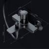 Смеситель для ванны с душем AM.PM X-Joy TouchReel F85A10522 черный фото 9