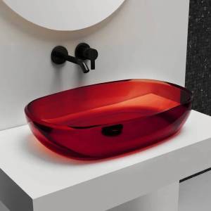 Раковина Abber Kristall AT2805Rubin 60 см, красная