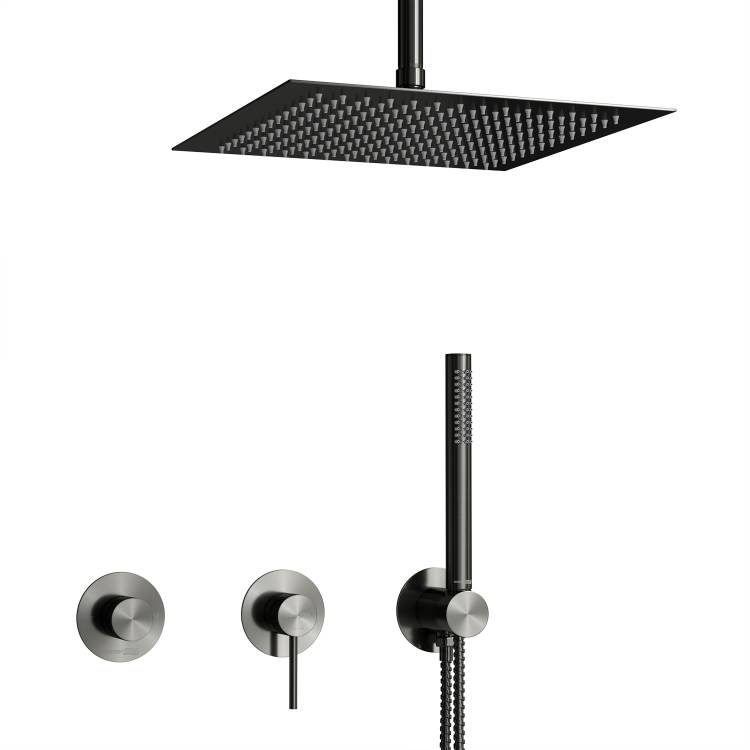 Душевой комплект Wasserkraft Rhein (Рейн) 9951.99DVR2.068.118.444.010.137GR графит