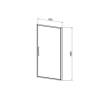 Душевая дверь в нишу Vincea Slim VDP-4SL100CL профиль хром, стекло прозрачное, 100x195 фото 3