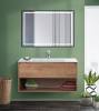 Зеркало BelBagno SPC-KRAFT-1000-800-LED-TCH-WARM-NERO с подсветкой, сенсорным выключателем и подогревом, 80x100 фото 7