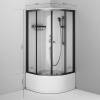 Душевая кабина Am.Pm X-Joy W94C-401A-090BT 90x90, 1/4 круга, профиль матовый черный, стекло прозрачное фото 9