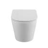 Унитаз подвесной BelBagno Flay-R BB053CHR/SC безободковый, с сиденьем микролифт, белый фото 6