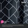 Штора для ванной Iddis Base BB02P18i11 полиэстер, 200x180, черный, белый фото 5