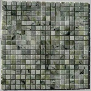 Мозаика Pixel Mosaic Мрамор PIX 312 Jet Green 1.5x1.5 Полированная 30.5x30.5х4
