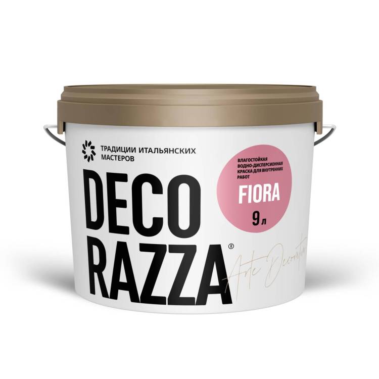 Краска интерьерная Decorazza Fiora база A FR10-45 темно-зеленая 9 л